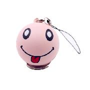 PU emoji ball key ring